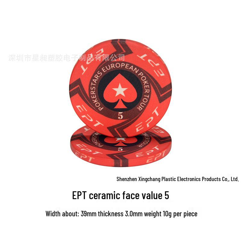 Texas Hold'em Keramiske Mahjong-chips for Kort- og Sjakkrom