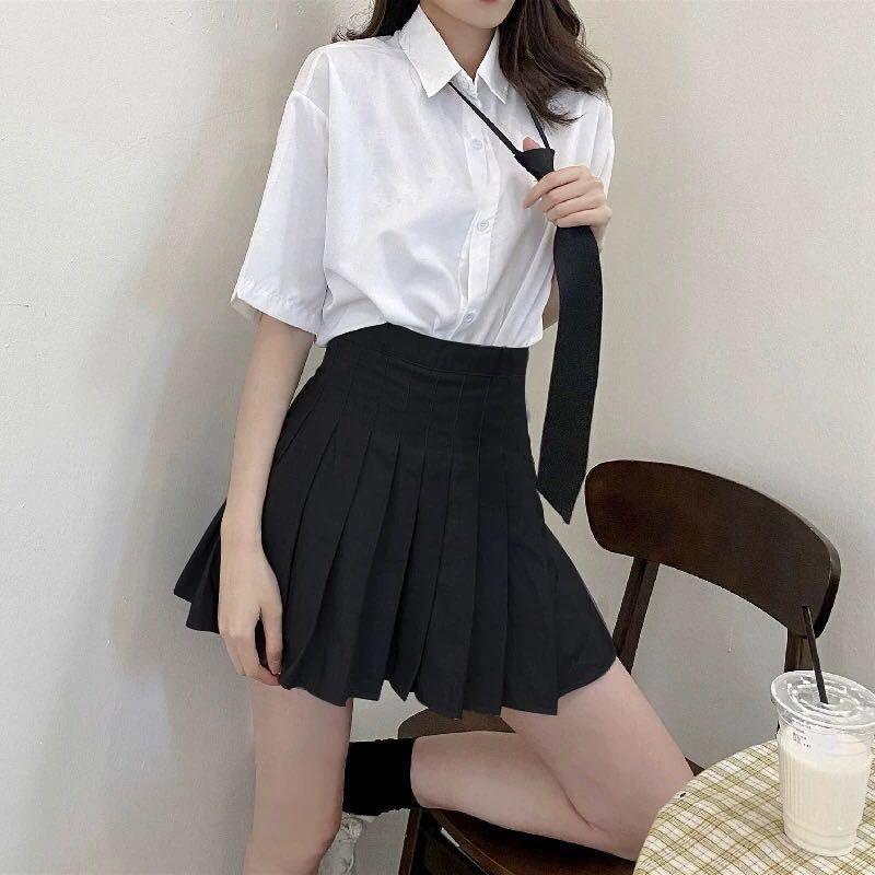 High-Waist Slim Woolen A-Line Skirt for Women - Pleated and Petite, Perfect for All Seasons 2023