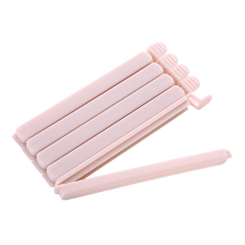 

5-Pack Large Food Bag Sealing Clips Snack Closure Long Sealant Clips for Keeping Food Fresh рожевий