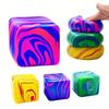 Malt Sugar Squishy Cube: Clear Jelly Stress Relief Toy, Super Soft Dough Fidget, Asmr Squeeze Toy For Anxiety, Nice Cube