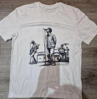 Oasis T-Shirt Noel Liam Gallagher New Natural Unisex Cotton T-shirt Size