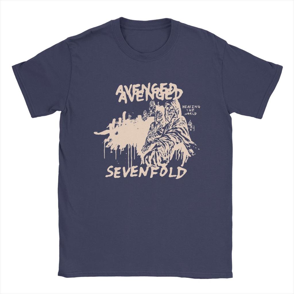 Magliette da Uomo Avenged Sevenfold Umoristiche in Puro Cotone Magliette a Maniche Corte Girocollo Abbigliamento Idea Regalo