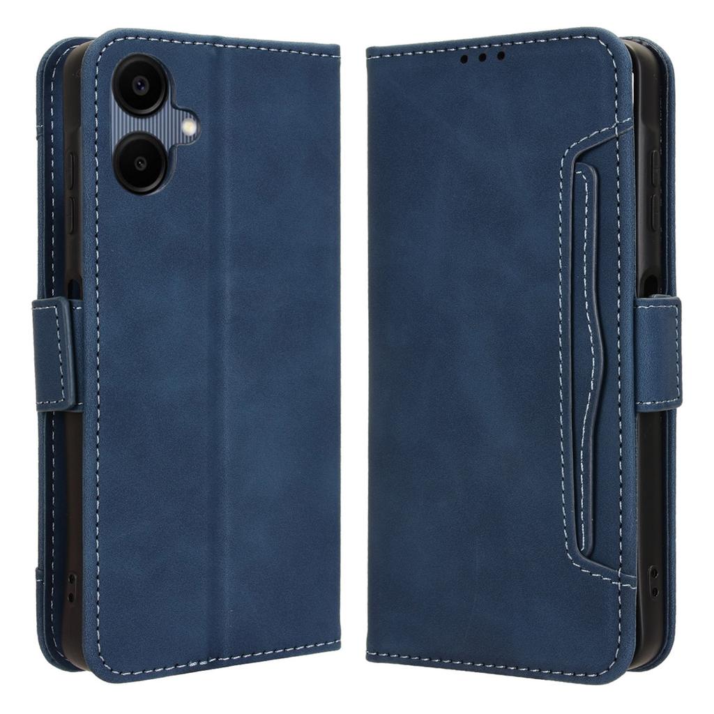 Para Samsung Galaxy A06 4G/A06 5G Capa de Couro Carteira de Celular com Múltiplos Porta-Cartões