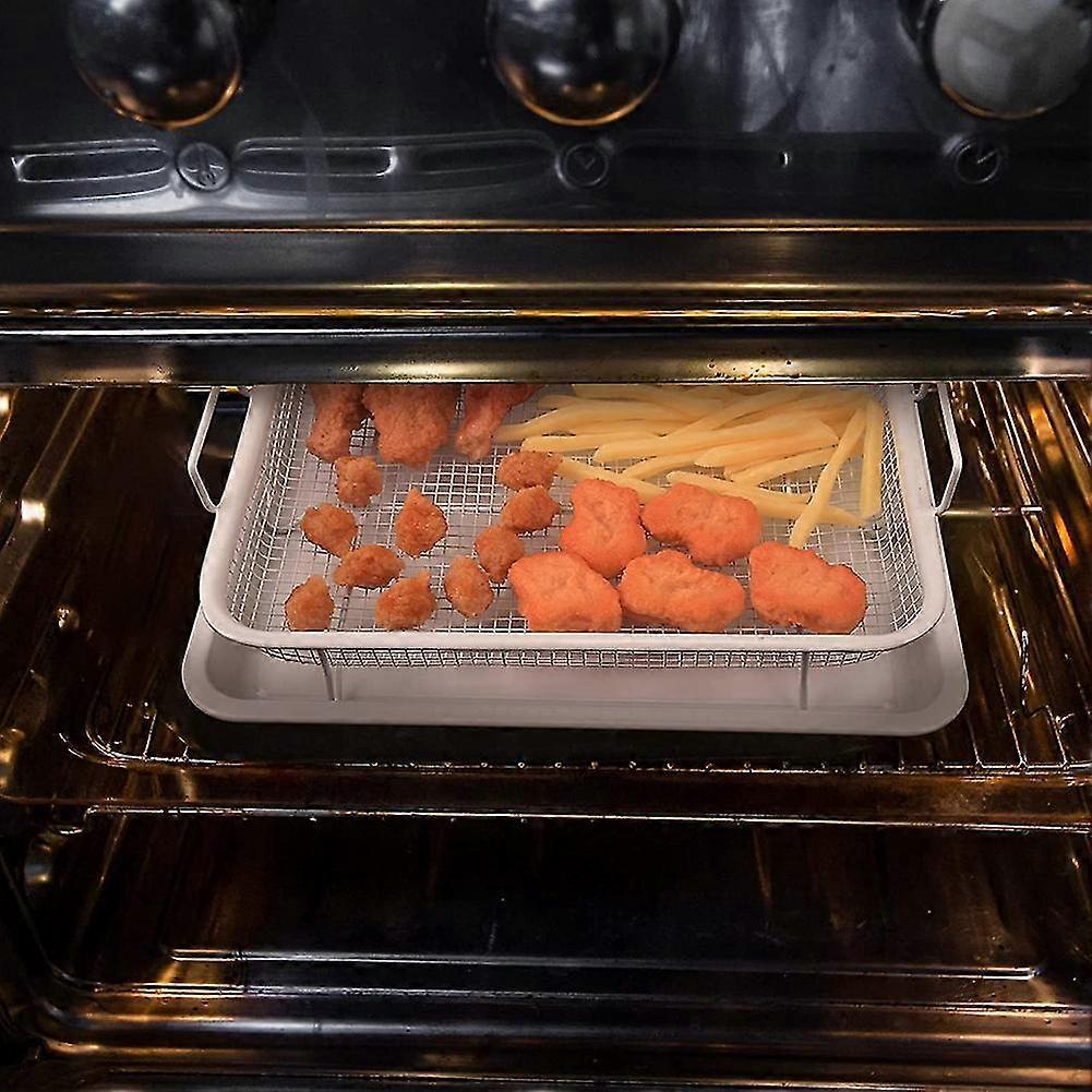 Stainless Steel Fryer Basket For Oven, Crisper Tray And Basket For Oven 13 X 9.6 Inch, For Fries/ba