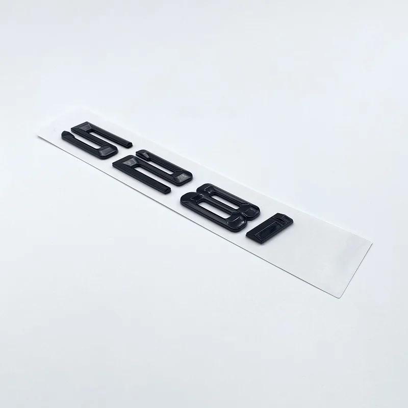 Glossy Black Letter 520i 523i 525i 528i 530i 535i 540i Emblem For BMW 5 Series E60 E61 F10 F11 G30 Car Trunk Logo Sticker PS9