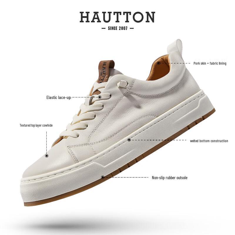 HAUT TON Men's Wang Sulong Edition Leather Casual Sneakers 440