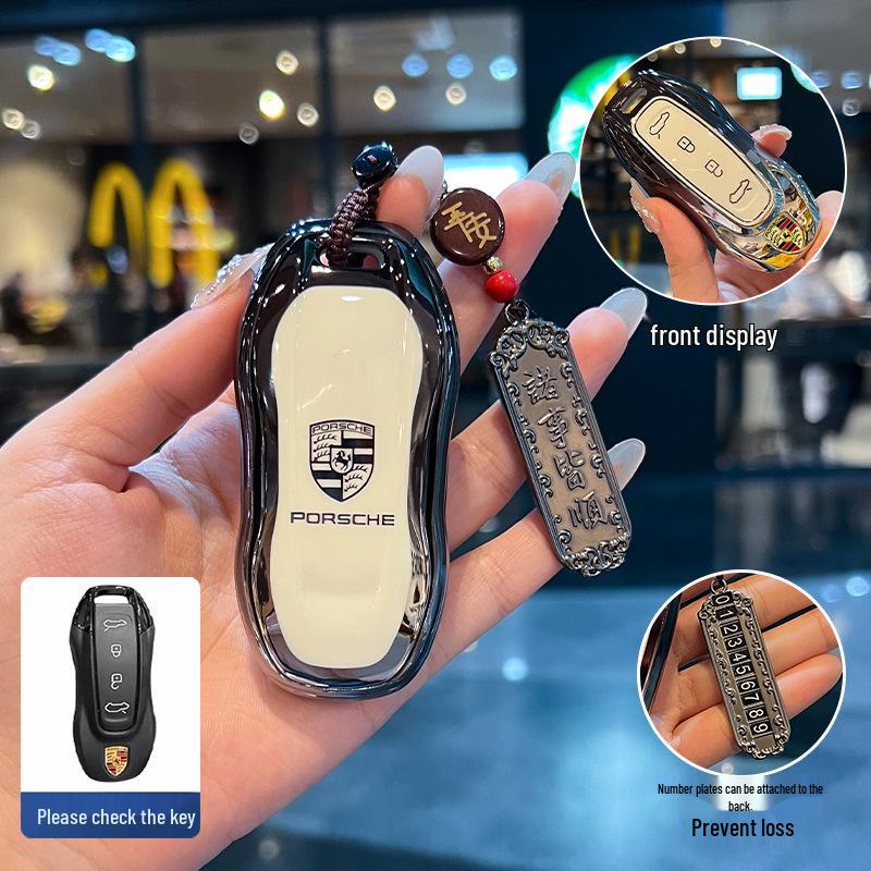 Porsche Schlüsselhülle für Cayenne, Macan, 911, Panamera, 718, Taycan