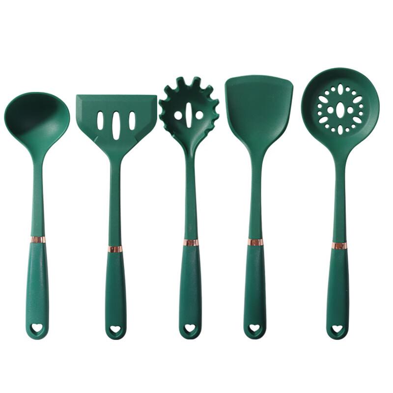 Jiwanggu Silicone Soup Ladle with Rose Gold Handle