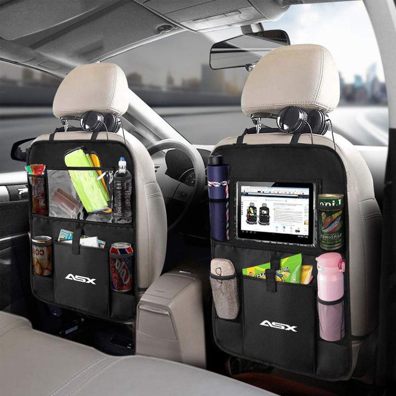 

Car Back Multi Pocket Storage Bag With Tablet Holder Protector for Kids Automobile protection For Mitsubishi ASX Car Accessorie 1 pcs for ASX