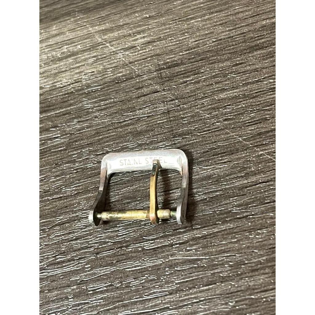 Used LONGINES Watch Buckle Silver Color Logo Engraved [12] 16mm