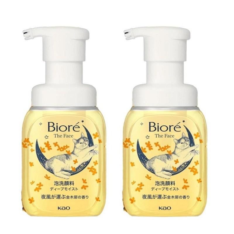 Biore The Face Foaming Cleanser Deep Moist Osmanthus Scent 200ml 2 pcs