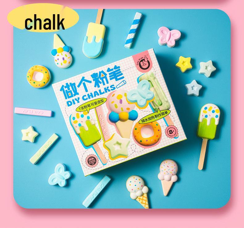 Ke Da Duck Colorful Cartoon Crayon & Chalk DIY Graffiti Toy for Kids
