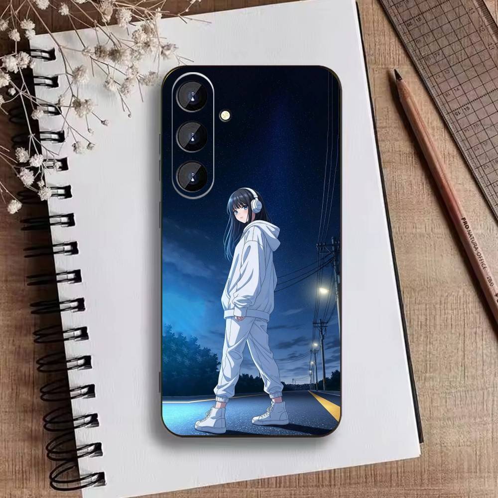 Anime Oshi-no Ko Phone Case For Samsung Galaxy A73,A72,A71,A70,A52,A51 Others Soft Black Cover