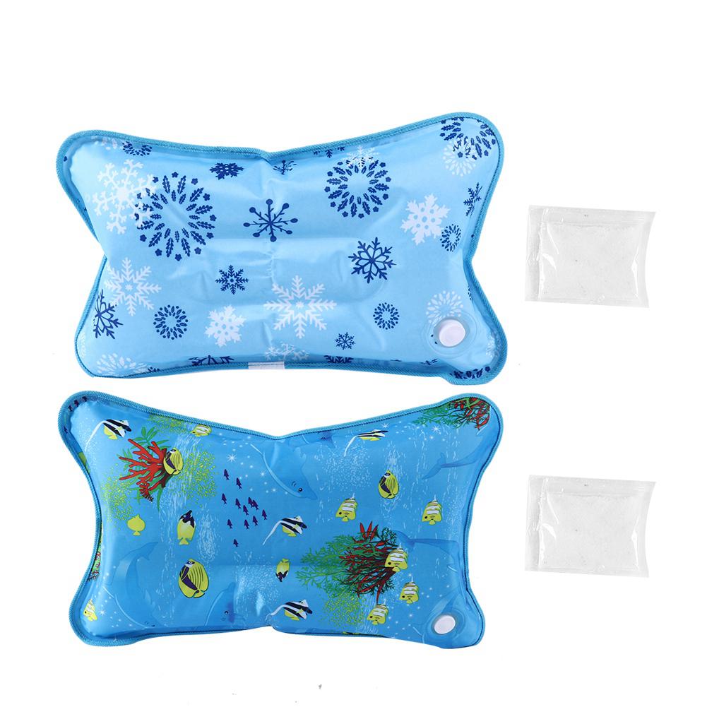 Children Adult Waterproof Ice Pillow Cooling Cushion Water Pillow for Home Travel
