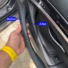 3PCS Left Right Door Handle Assembly Set Leather Door Pull Handle Replacement Trim For BMW 5 Series F10 F11 520 523 525 528