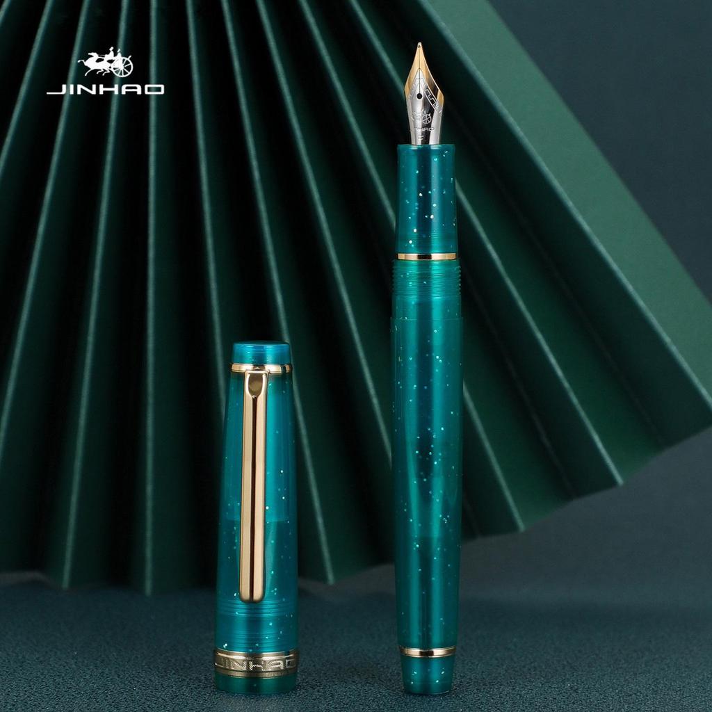 Jinhao 82 Fountain Pen - Fresh Style Portable Pocket Pen with Converter for Business, Office, and Travel.