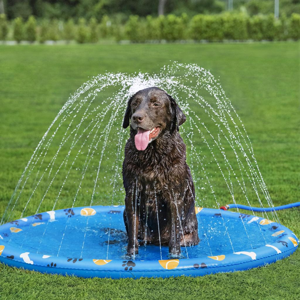 Bestway Dog Splash Pad, Sprinkler Mat, Non-Slip Sprinkler Pad for Dogs, Dog Pool, Splash Play