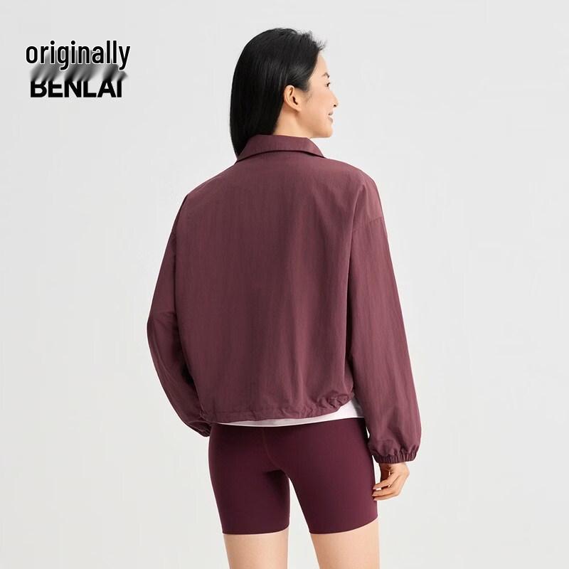 Benlai Women's Water-Repellent Drop Shoulder Stand Collar Jacket