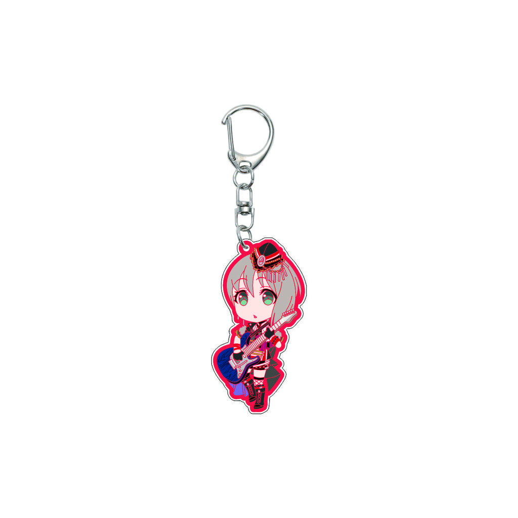 55MM Anime banG Dream Keychain Toyama Kasumi/Saya Yamabuki/Hanazono Tae Key Chain Acrylic Model Plate Christmas Gifts