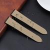 Waterproof Sweatproof Dainty Genuine Leather Watch Strap for Cartier Tank Solo Series Crocodile Watchband 17 22 25mm Balck Brown