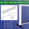 22 FT Professional Pickle Ball Game Net System Backyards Pickle Ball Training Supplies Set Portable Outdoor Pickleball Net