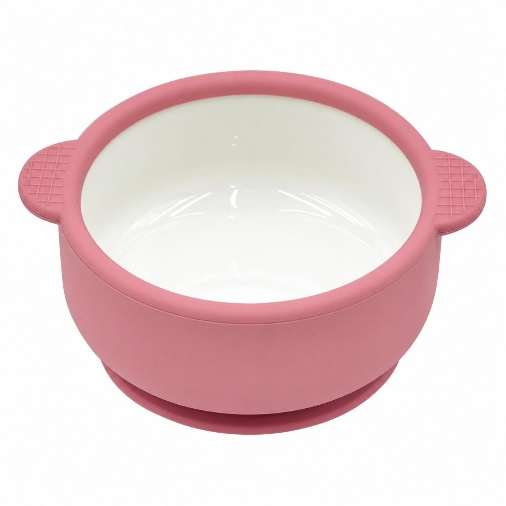 with Silicone Suction Cup Children's Complementary Food Bowl Ceramic Baby Dish Infant Training
