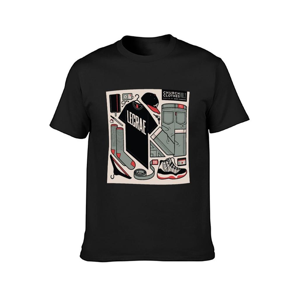 LeCrae Church Clothes Volume 2 T-Shirt Funnys Plus Size Tops Tees Tshirts for Men