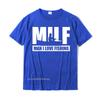 MILF Unisex I Love Fishing TShirt Funny FisherUnisex Fishing Gift TShirt T Shirt Tops Shirts Classic Cotton Funny Printed Boy