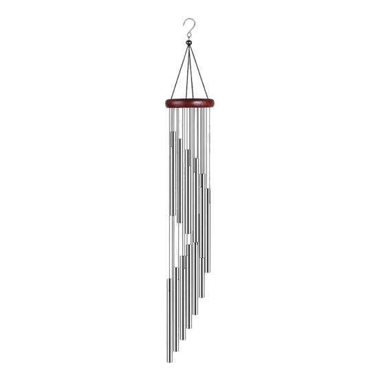 Vintage Wind Chime with Metal Tube Weather-proof Indoor Outdoor Garden Patio Retro Hanging Wind Bell Outside Decoration Ornament