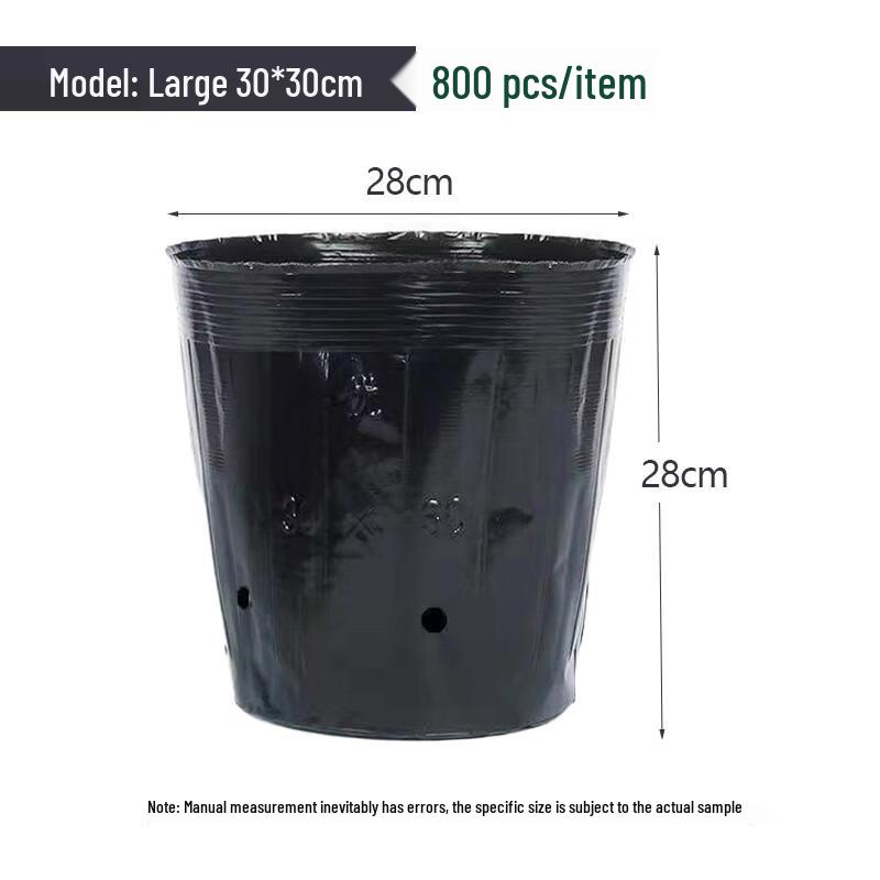 Disposable Black Plastic Nursery Pots