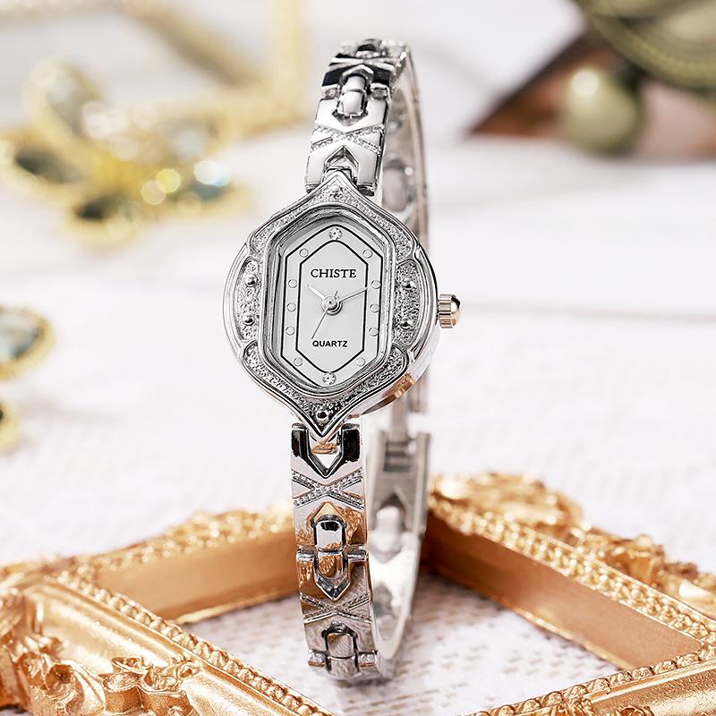 

Vintage Simple Octagonal Women Watch Bracelet Wristwatch