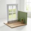 1:12 Dollhouse Louvered Design Small Window Light Blocking Shade for Model Makers