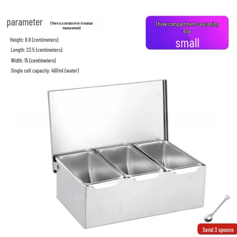 LISM Stainless Steel Seasoning Box