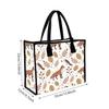 Cute Fox Printed Tote Bag Casual Large Capacity Handbag for Daily Use