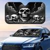 The Dark Series Skulls Sun Visor Foldable Universal Car Windshield Sun Shade UV Protection Heat Insulation Foldable Cover