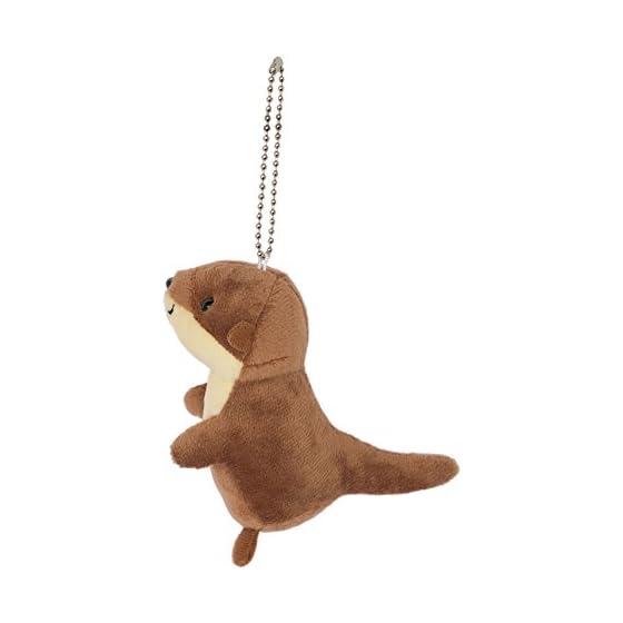 [Aqua] Plush Marine Anywhere Friends Keychain Otter 00080075