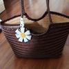 Sunflower PU Leather Bag Charm Suitable for Handbag Accessories, Car Decorations, Holiday Ornaments and Birthday Gifts
