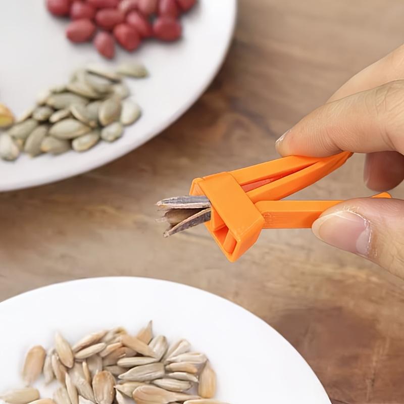 

1pc Plastic Mini Seed Shell Opener, 3D Printed Sunflower Seed Cracker, Removable Washable Kitchen Gadget for Snack United States