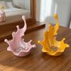 3D Printed Water Splash Trinket Holder Wave Shaped Earring Necklace Storage Dish  Bedroom