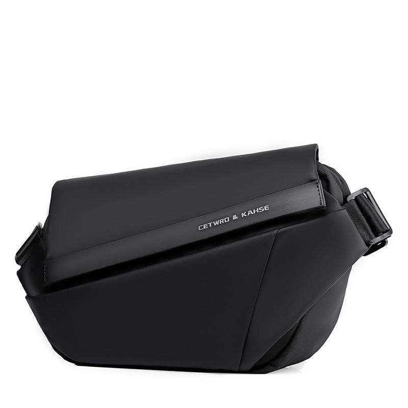 Waterproof Crossbody Bag, Men s Cycling Functional Workwear Bag, Oxford Cloth Fashionable Men s Chest Bag, Commuting Shoulder Bag