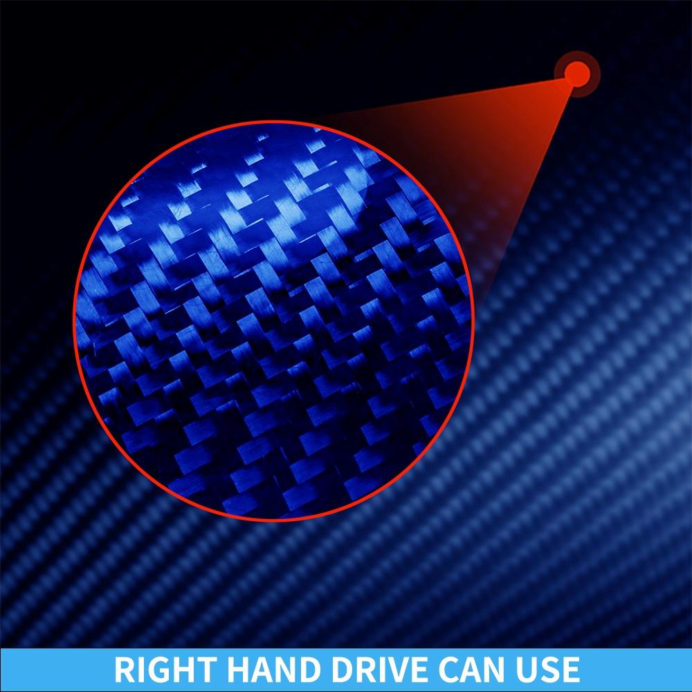 Real Carbon Fiber Car Accessories Gear Shift Set Decorative Cover Soft Sticker For Subaru BRZ Toyota 86 GT86 2017 2018