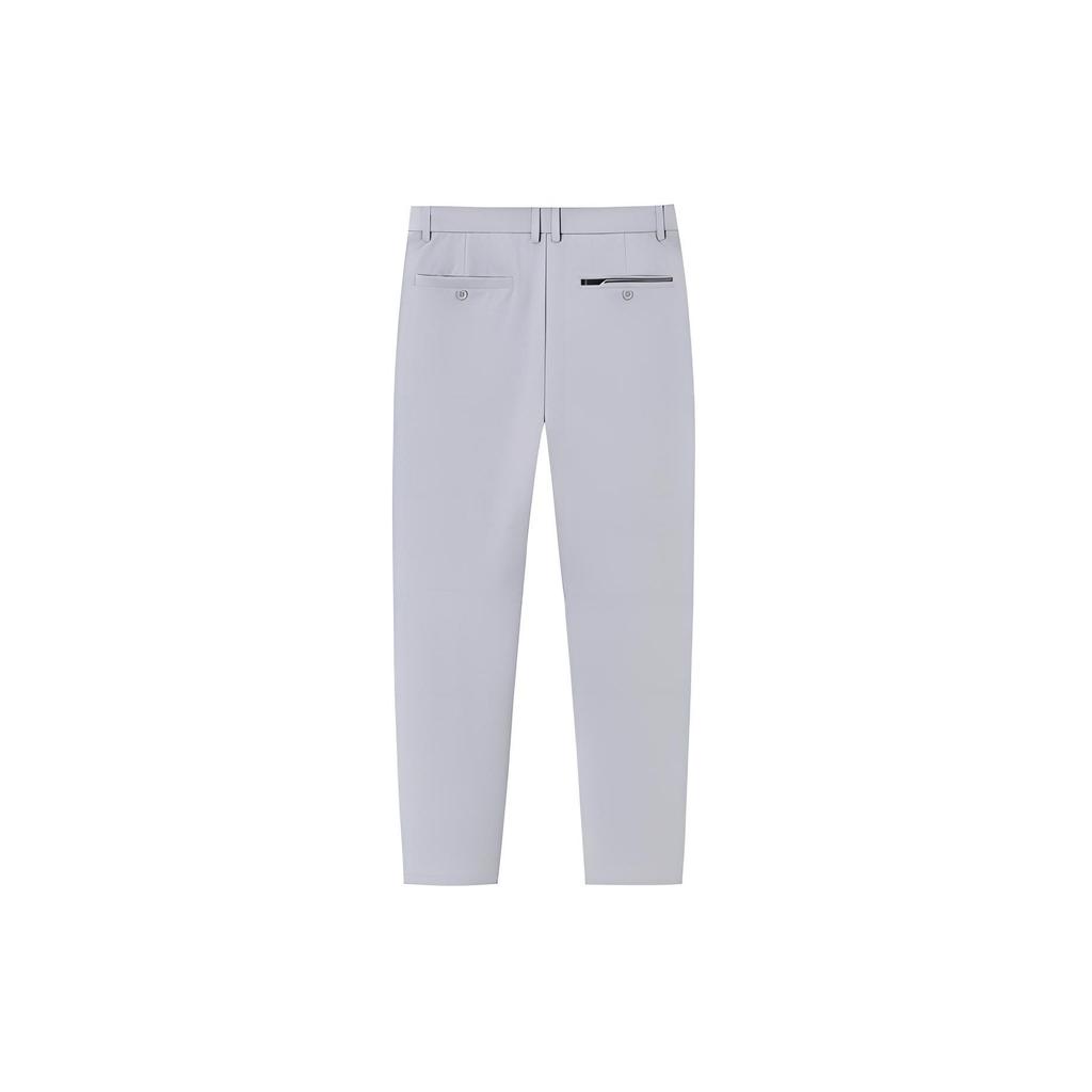Anta Plain Straight Leg Woven Outdoor Casual Pants Men Bottoms Pigeon-Gray 152417503S-1