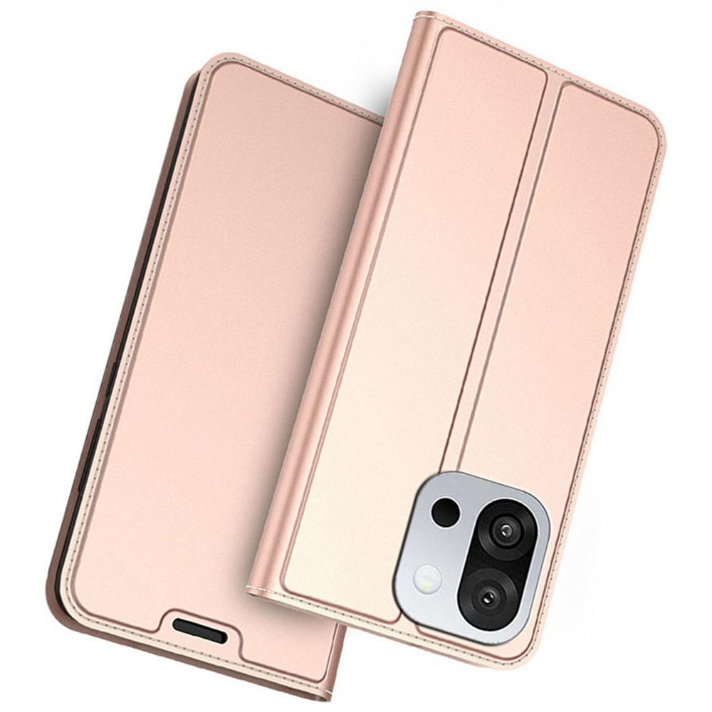 

Чехол для OnePlus 13T 5G из ПУ кожи, чехол для телефона с держателем для карт и подставкой Rose Gold