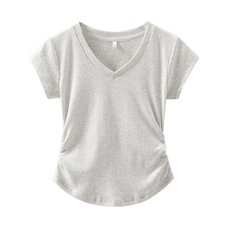 Women's Slim Fit V-Neck Short Sleeve T-Shirt