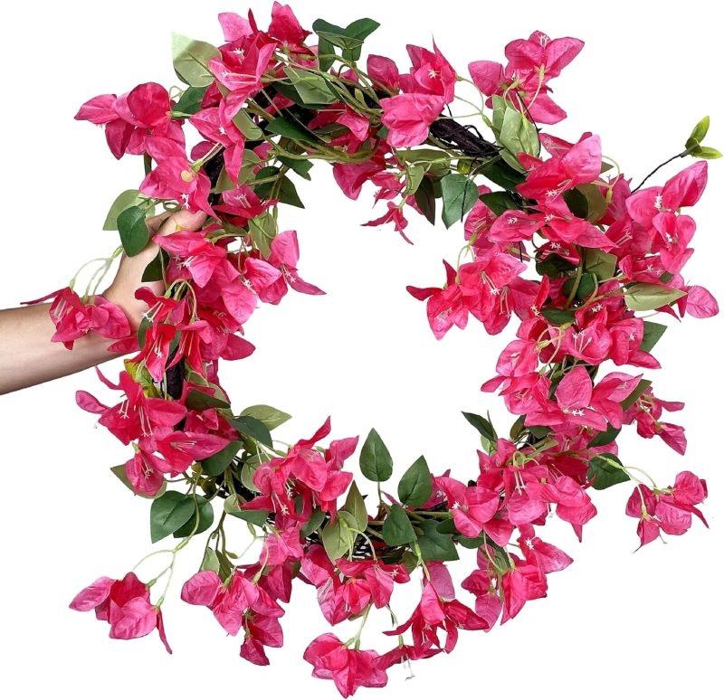 

Artificial Plant Flowers Triangle Plum Vine Festival Wedding Wreath Decora Wall Hanging Arrangement Home Room Outdoor Arch Gifts 1 pc розы красного