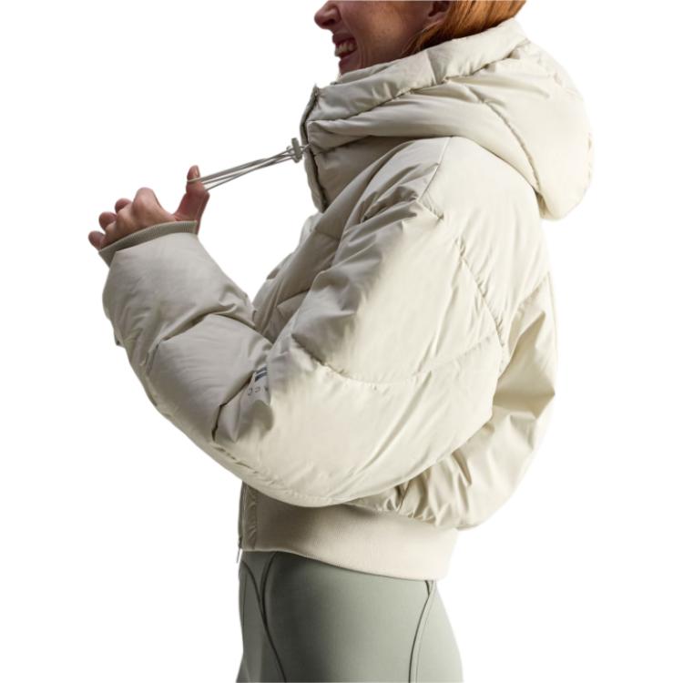 adidas X Stella McCartney Cropped FW25 Gepolsterte Winterjacke mit abnehmbarer Kapuze Damenjacke KA0645