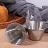 12PCS/SET 304 Stainless Steel Barbecue Dipping Cup Stainless Steel Seasoning Dish  Outdoor Use