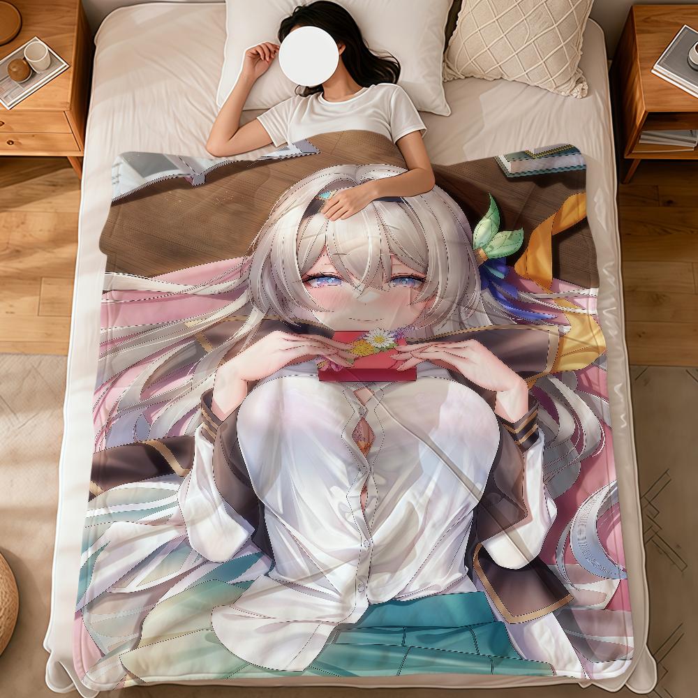 Game Houkai Star Rail Firefly Fanart Soft Warm Plush Blanket Dormitory Sofa Living Room Pet Hogar Bedroom Gift Nap Home Flannel