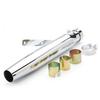 Silenziatore Universale per Scarico Moto Retro Vintage Classico Cromato Escap Moto per cg125 sr400 cb500 vt500 CM300 500 Cafe