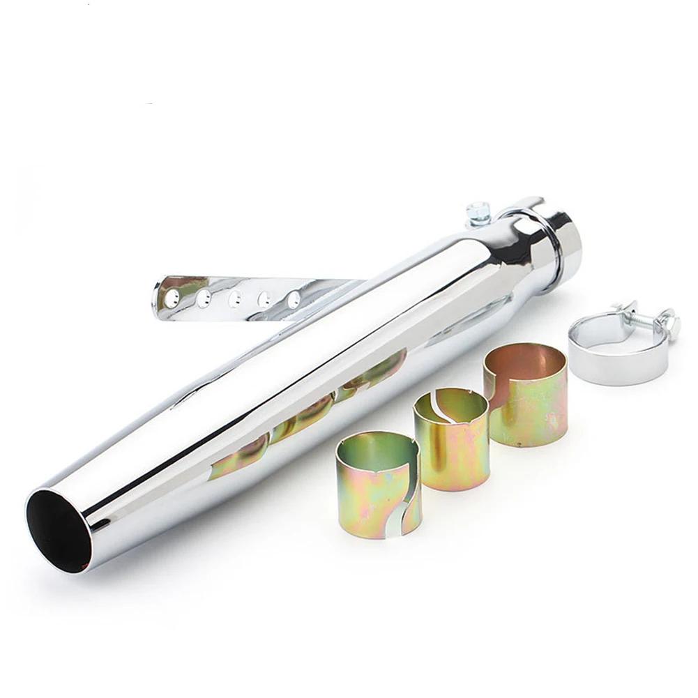 Silenziatore Universale per Scarico Moto Retro Vintage Classico Cromato Escap Moto per cg125 sr400 cb500 vt500 CM300 500 Cafe